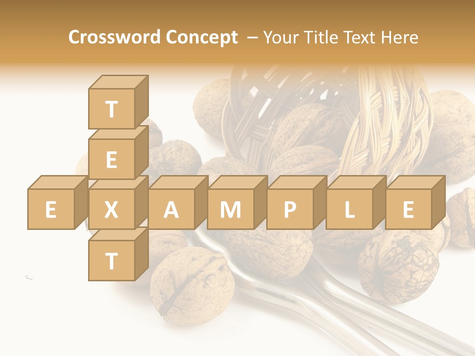 Round Nut Basket PowerPoint Template