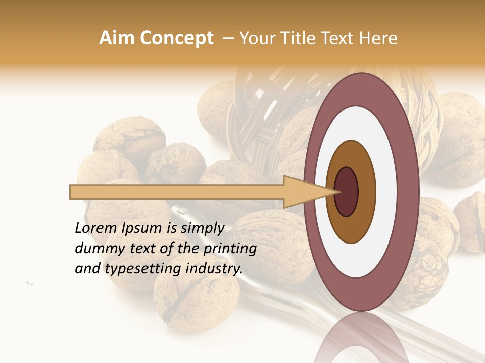 Round Nut Basket PowerPoint Template