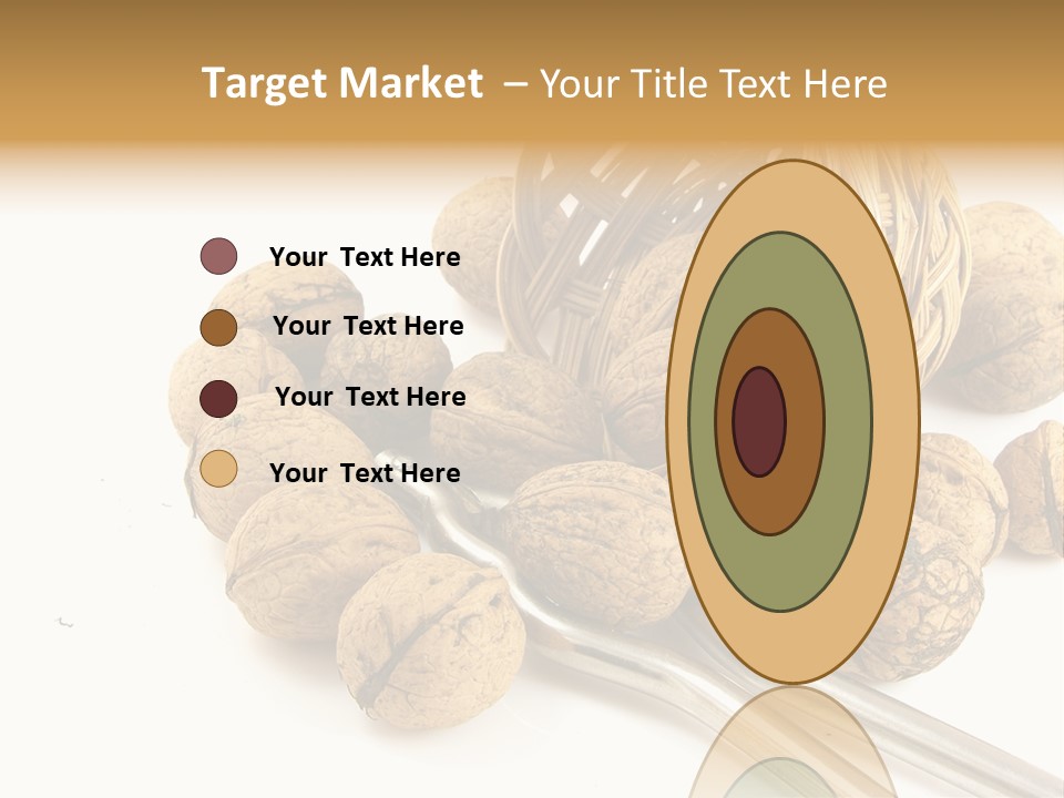 Round Nut Basket PowerPoint Template