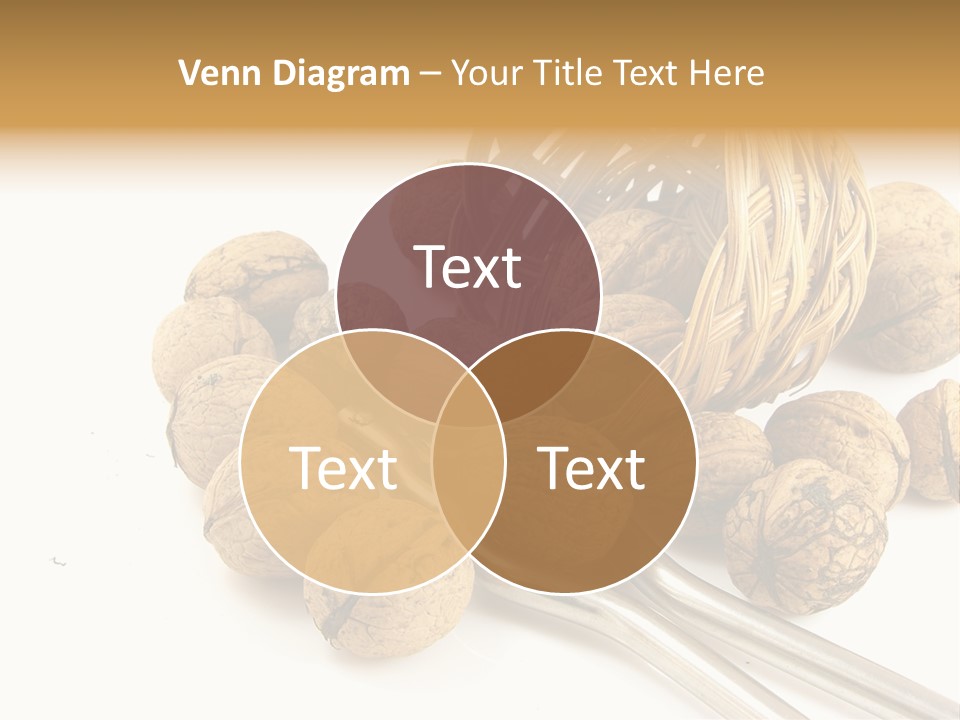 Round Nut Basket PowerPoint Template