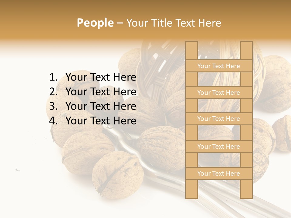 Round Nut Basket PowerPoint Template
