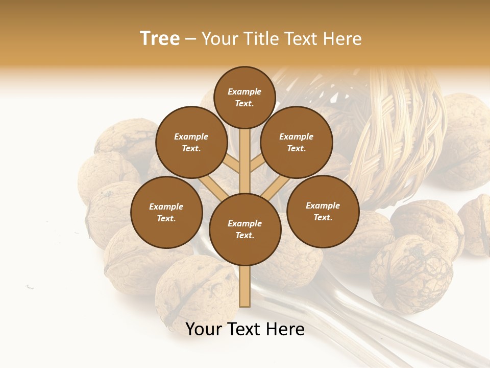 Round Nut Basket PowerPoint Template
