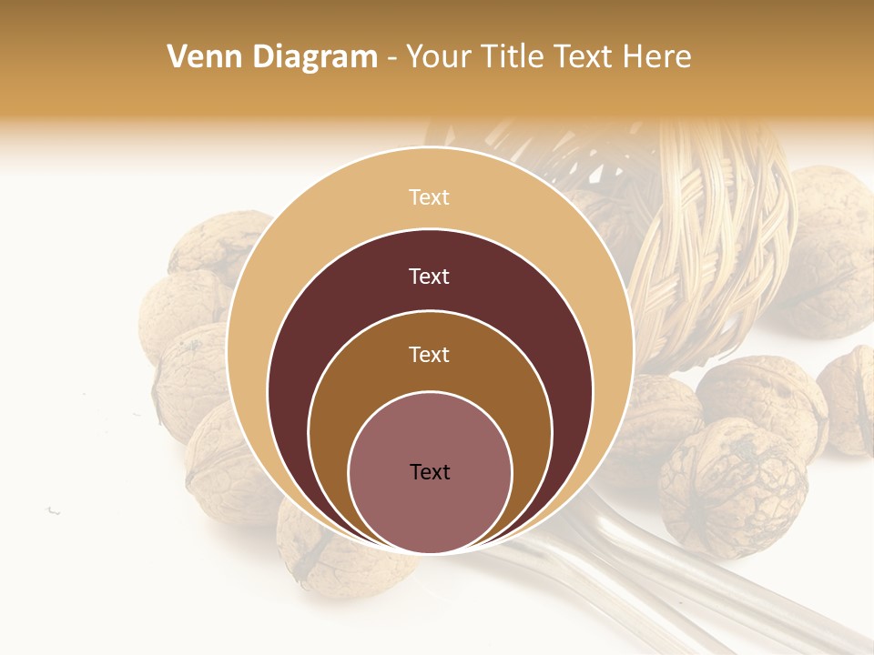 Round Nut Basket PowerPoint Template