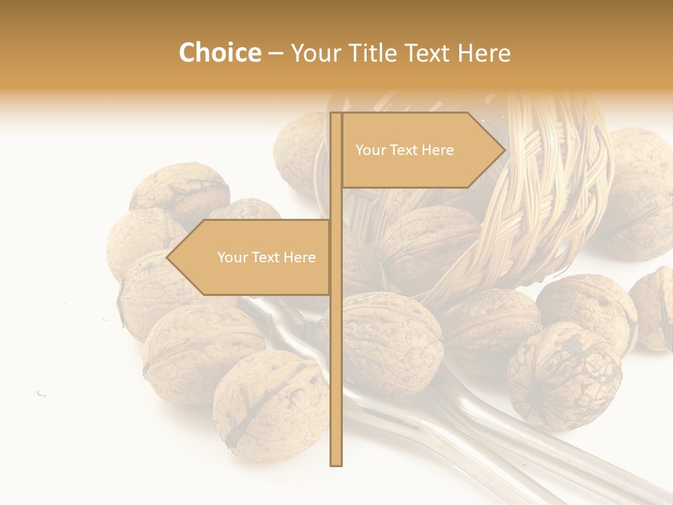 Round Nut Basket PowerPoint Template
