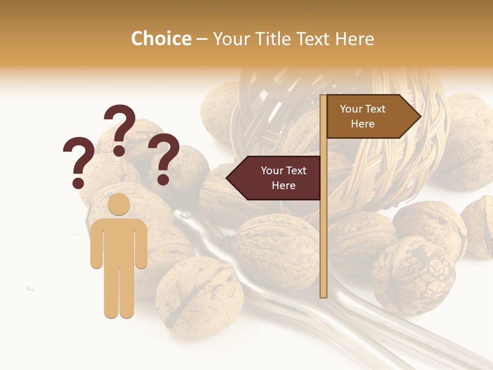 Round Nut Basket PowerPoint Template
