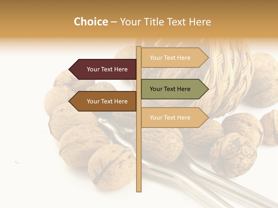 Round Nut Basket PowerPoint Template