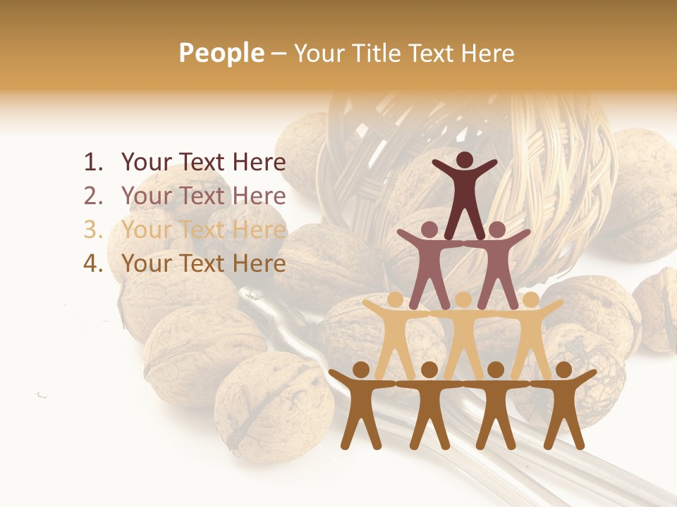 Round Nut Basket PowerPoint Template