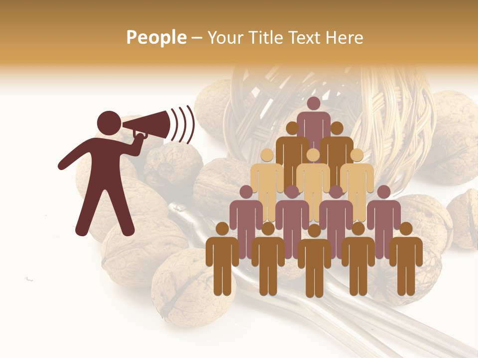 Round Nut Basket PowerPoint Template
