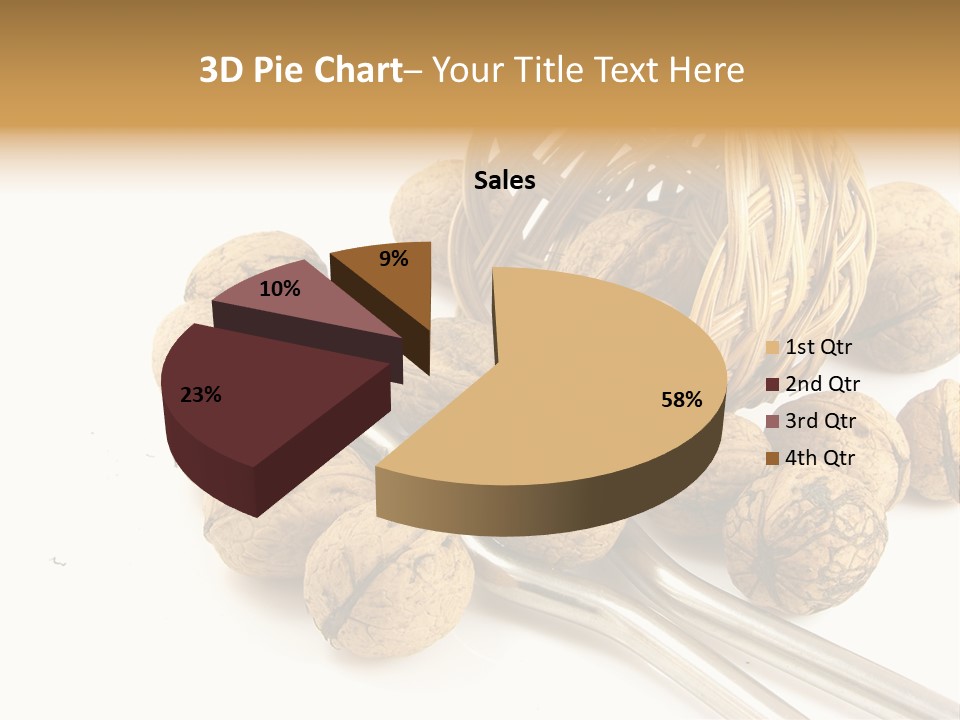 Round Nut Basket PowerPoint Template