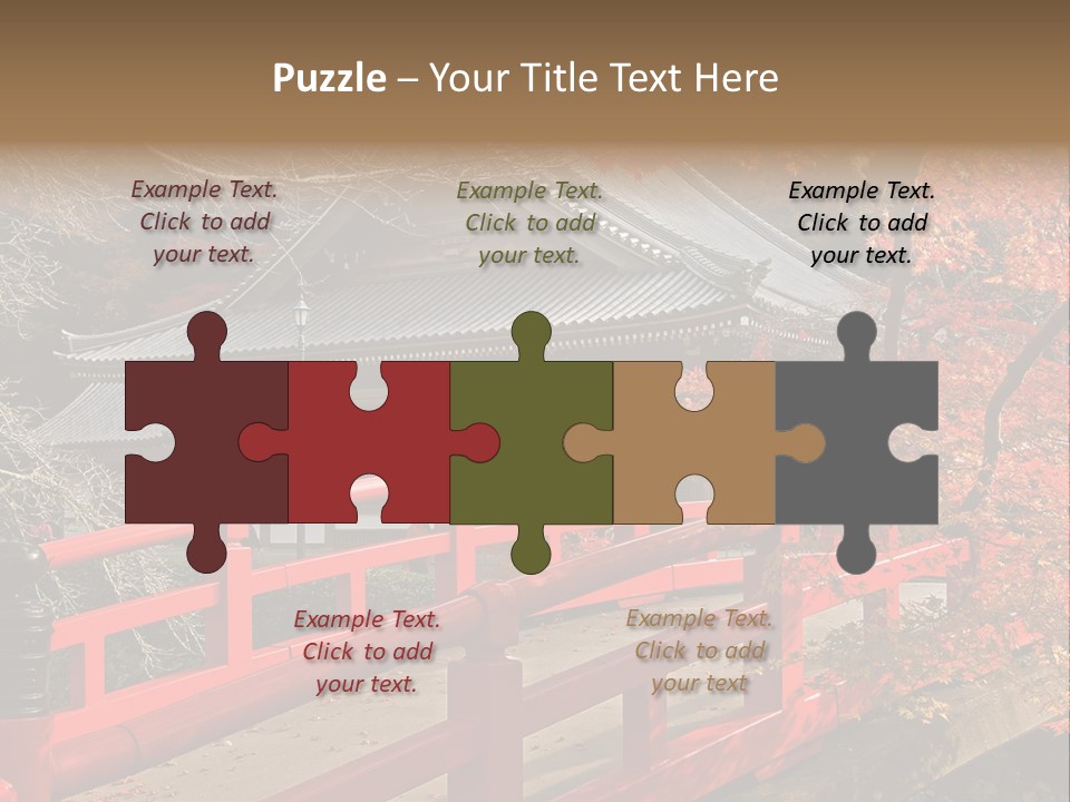 Japanese Buddhist Leaf PowerPoint Template