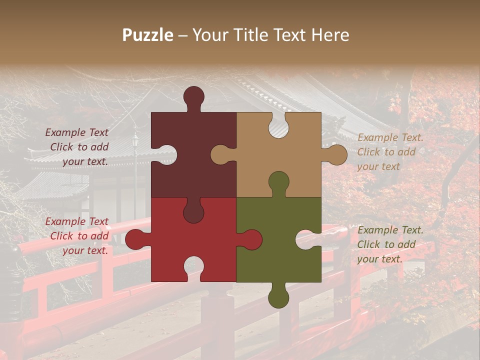Japanese Buddhist Leaf PowerPoint Template