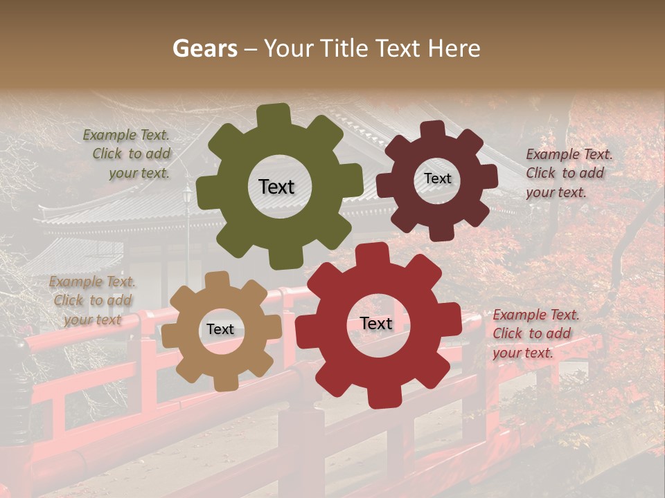 Japanese Buddhist Leaf PowerPoint Template