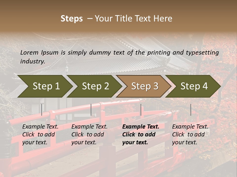 Japanese Buddhist Leaf PowerPoint Template