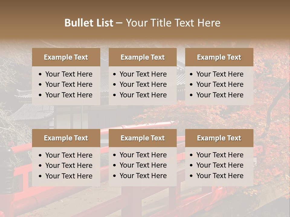 Japanese Buddhist Leaf PowerPoint Template