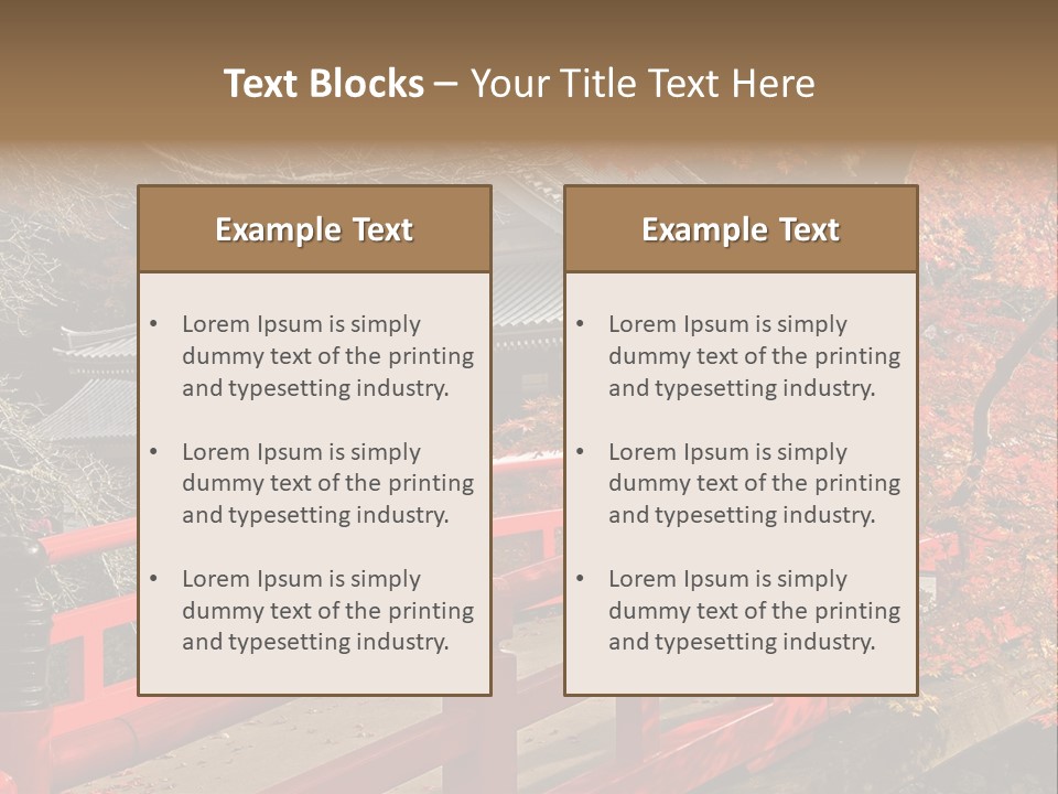 Japanese Buddhist Leaf PowerPoint Template