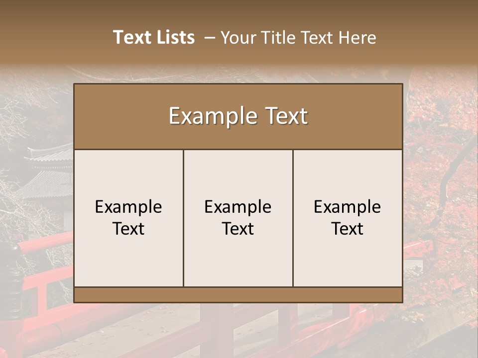 Japanese Buddhist Leaf PowerPoint Template
