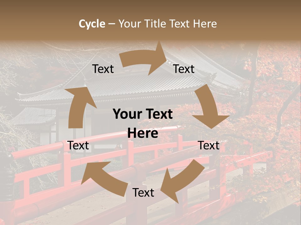 Japanese Buddhist Leaf PowerPoint Template