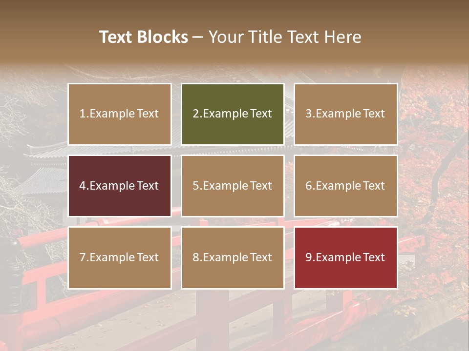 Japanese Buddhist Leaf PowerPoint Template