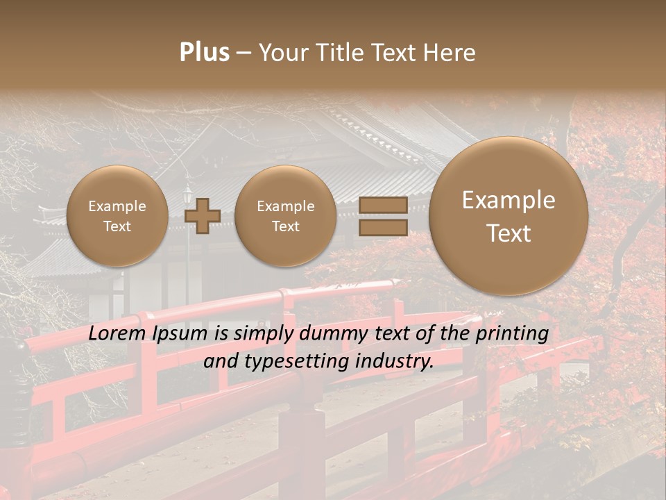 Japanese Buddhist Leaf PowerPoint Template