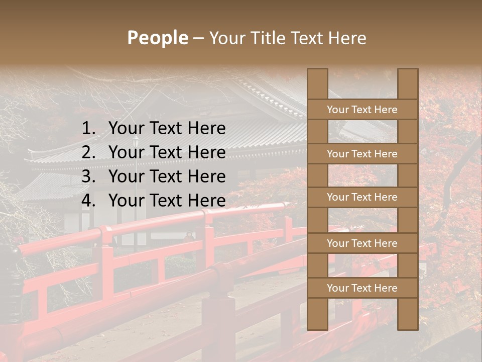 Japanese Buddhist Leaf PowerPoint Template