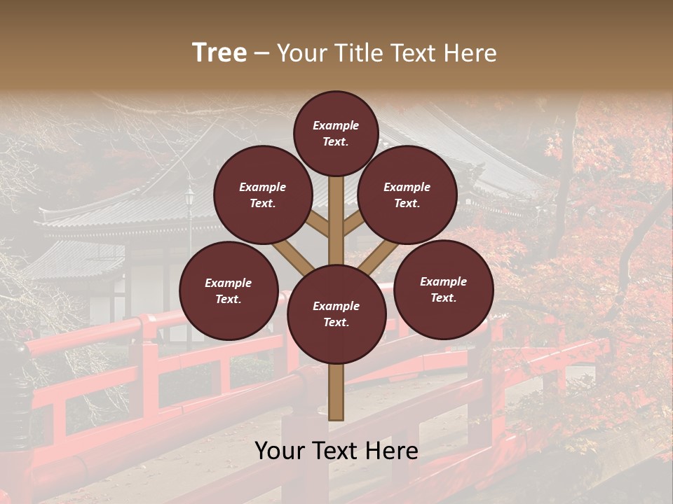 Japanese Buddhist Leaf PowerPoint Template