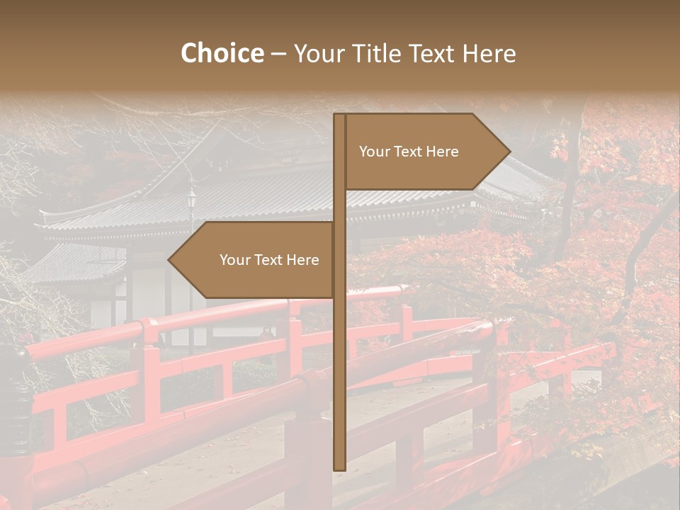 Japanese Buddhist Leaf PowerPoint Template