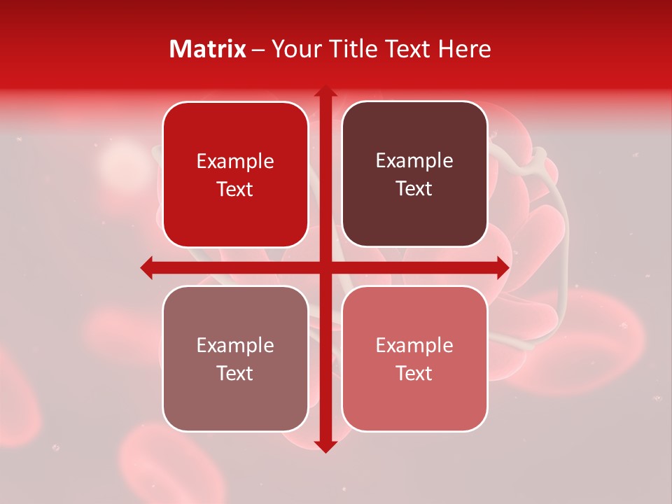 Red Microbiology Thrombosis PowerPoint Template