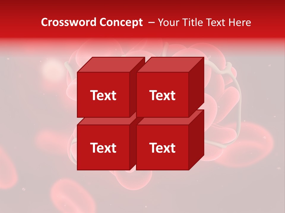 Red Microbiology Thrombosis PowerPoint Template