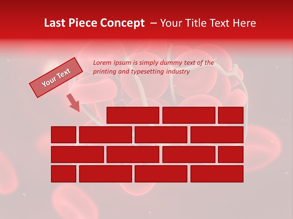 Red Microbiology Thrombosis PowerPoint Template
