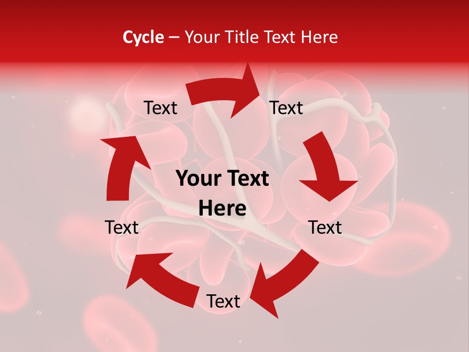 Red Microbiology Thrombosis PowerPoint Template
