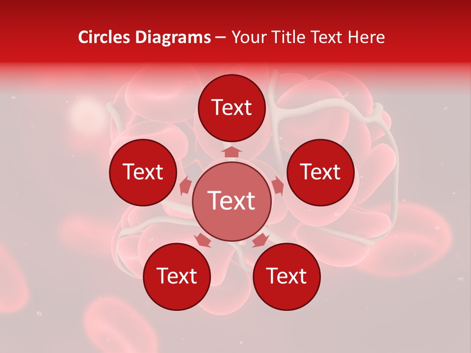 Red Microbiology Thrombosis PowerPoint Template