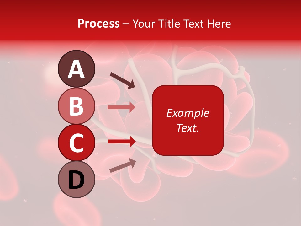 Red Microbiology Thrombosis PowerPoint Template