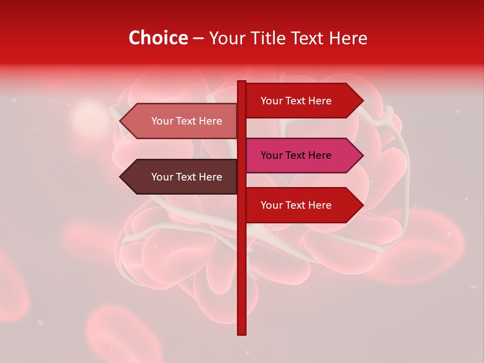 Red Microbiology Thrombosis PowerPoint Template