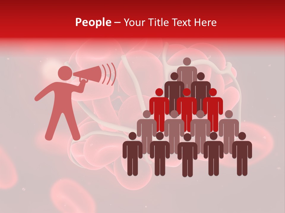 Red Microbiology Thrombosis PowerPoint Template