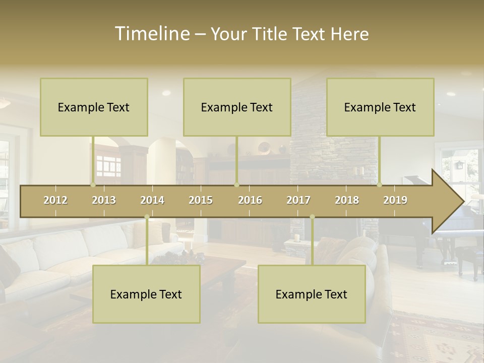 Home Piano Chair PowerPoint Template