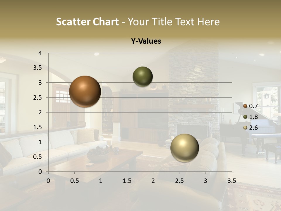 Home Piano Chair PowerPoint Template