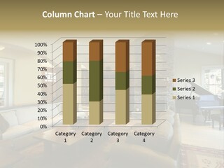 Home Piano Chair PowerPoint Template