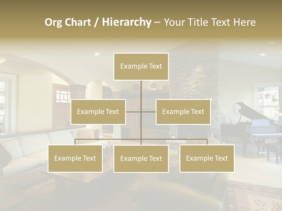 Home Piano Chair PowerPoint Template