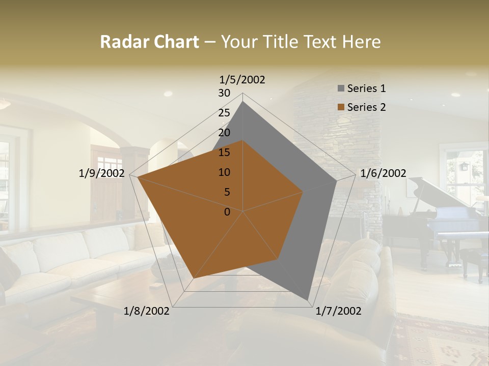 Home Piano Chair PowerPoint Template