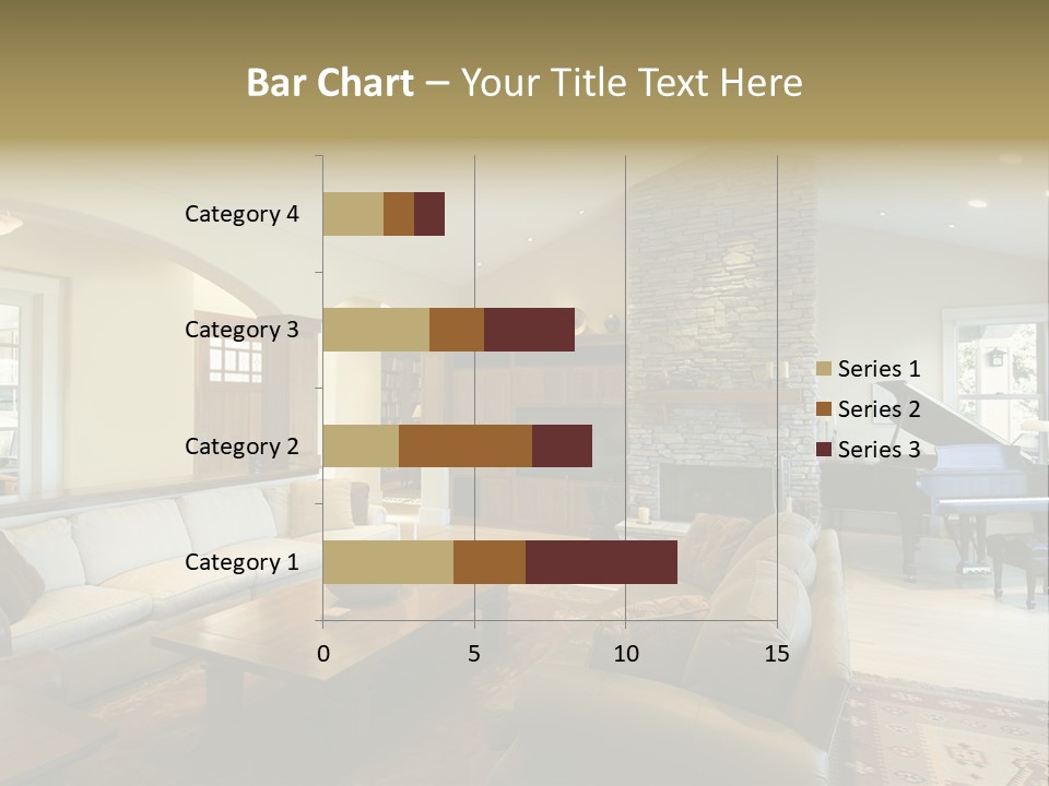 Home Piano Chair PowerPoint Template