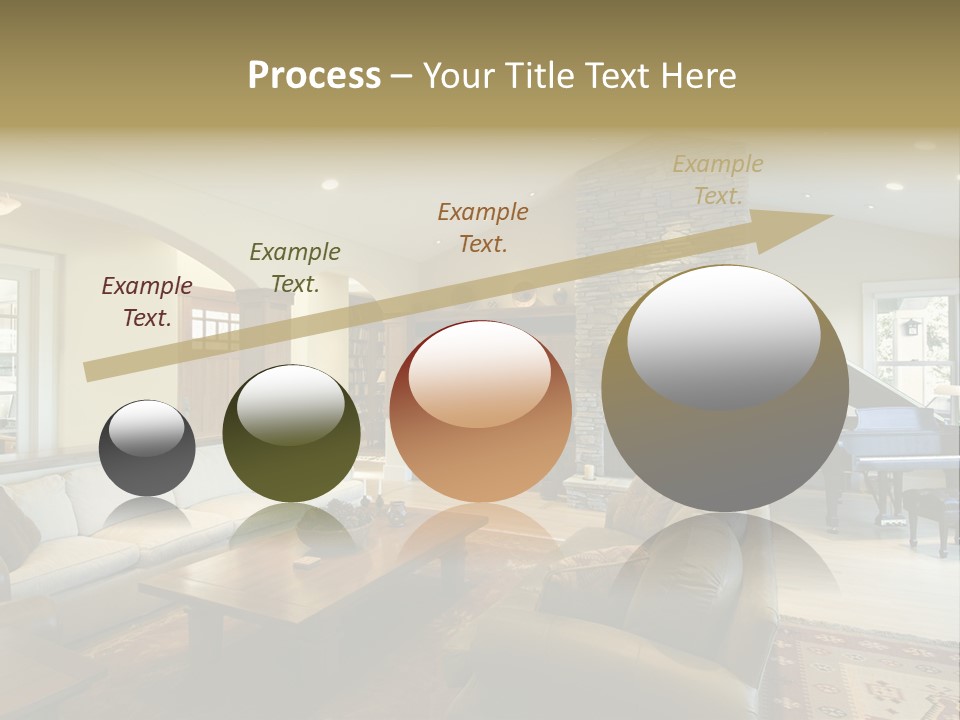 Home Piano Chair PowerPoint Template