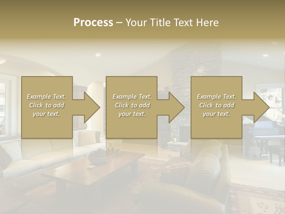 Home Piano Chair PowerPoint Template