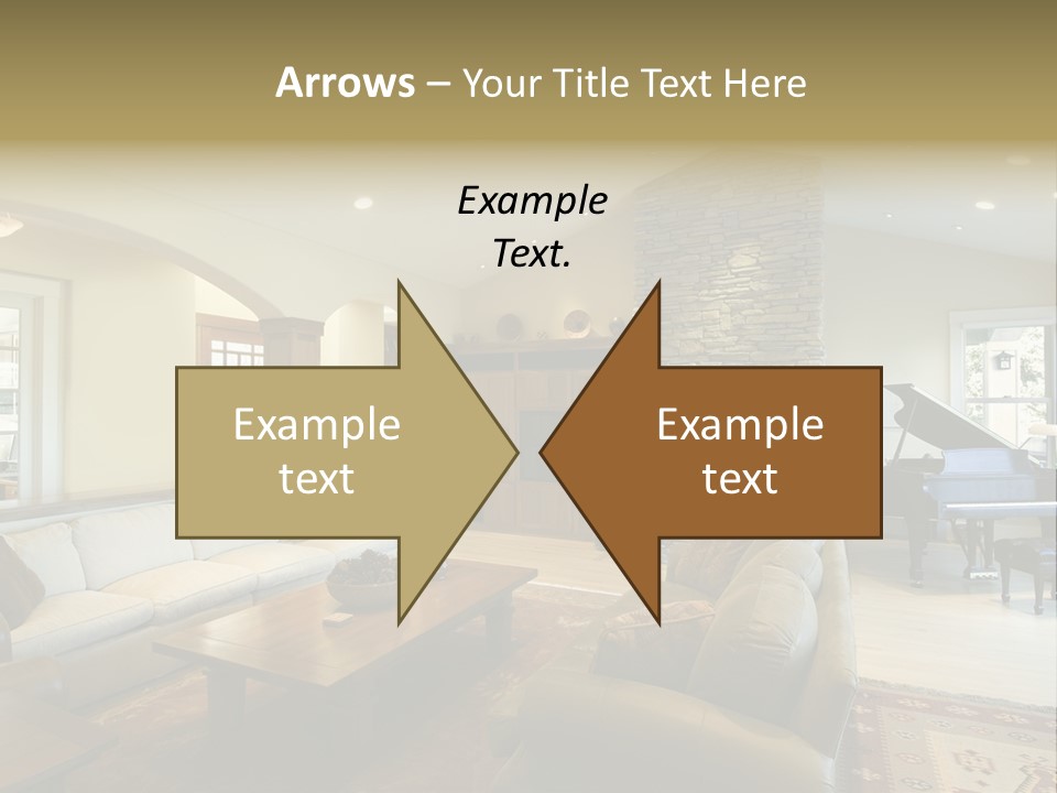 Home Piano Chair PowerPoint Template