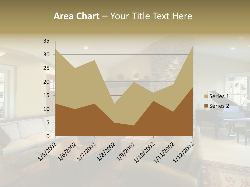 Home Piano Chair PowerPoint Template