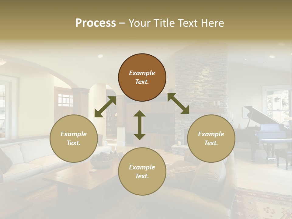 Home Piano Chair PowerPoint Template