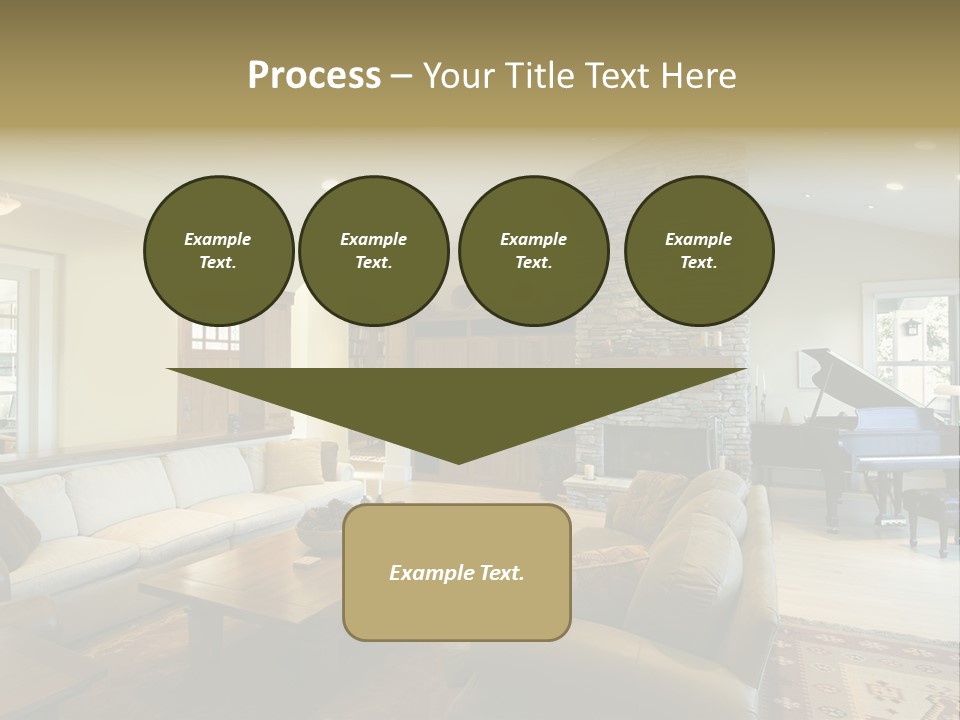 Home Piano Chair PowerPoint Template