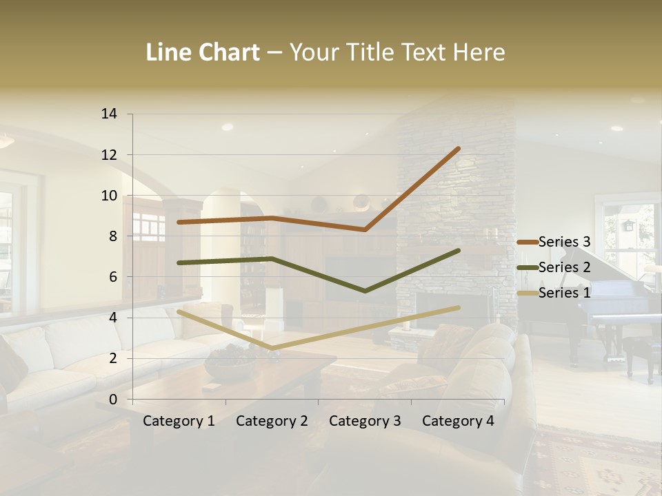 Home Piano Chair PowerPoint Template