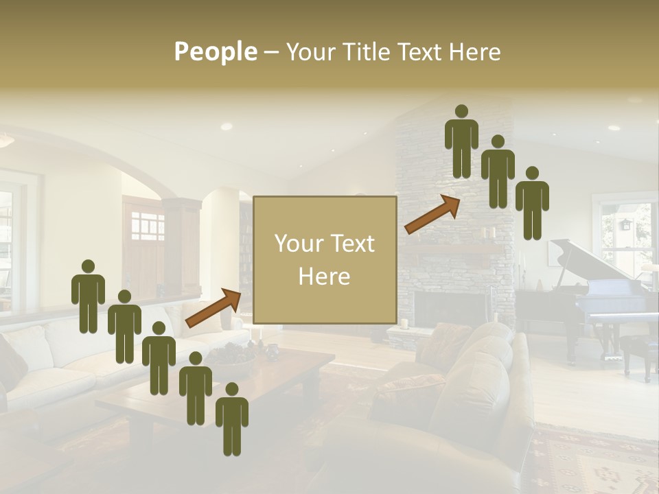 Home Piano Chair PowerPoint Template