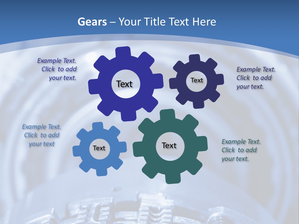 Chrome Black Mechanic PowerPoint Template