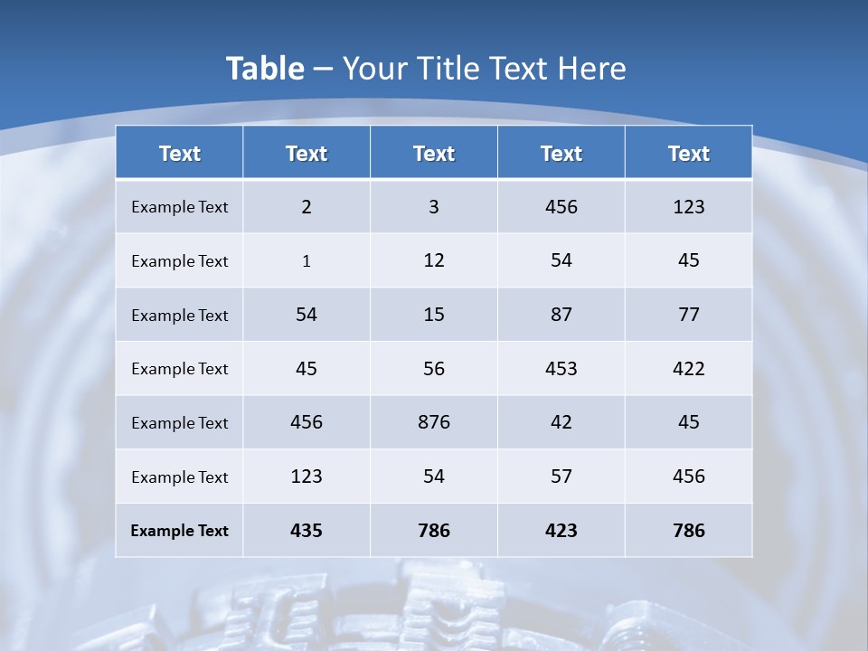 Chrome Black Mechanic PowerPoint Template